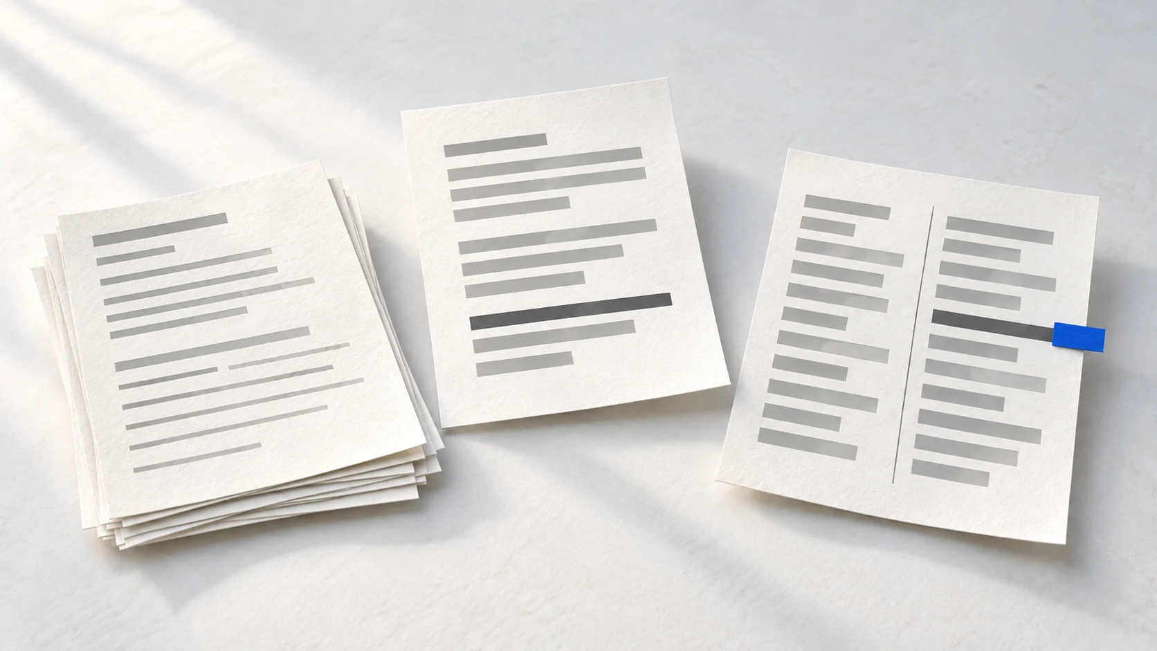Original notes, result and comparison sheet meet at one human review tab.