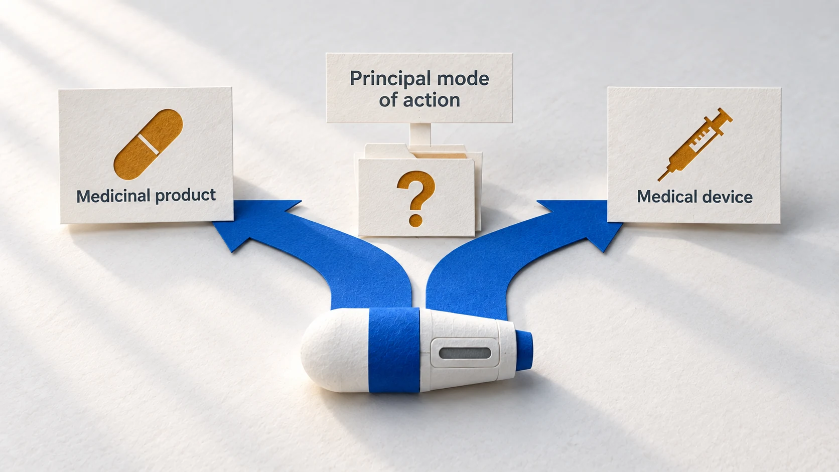 How principal mode of action affects drug-device regulatory classification.