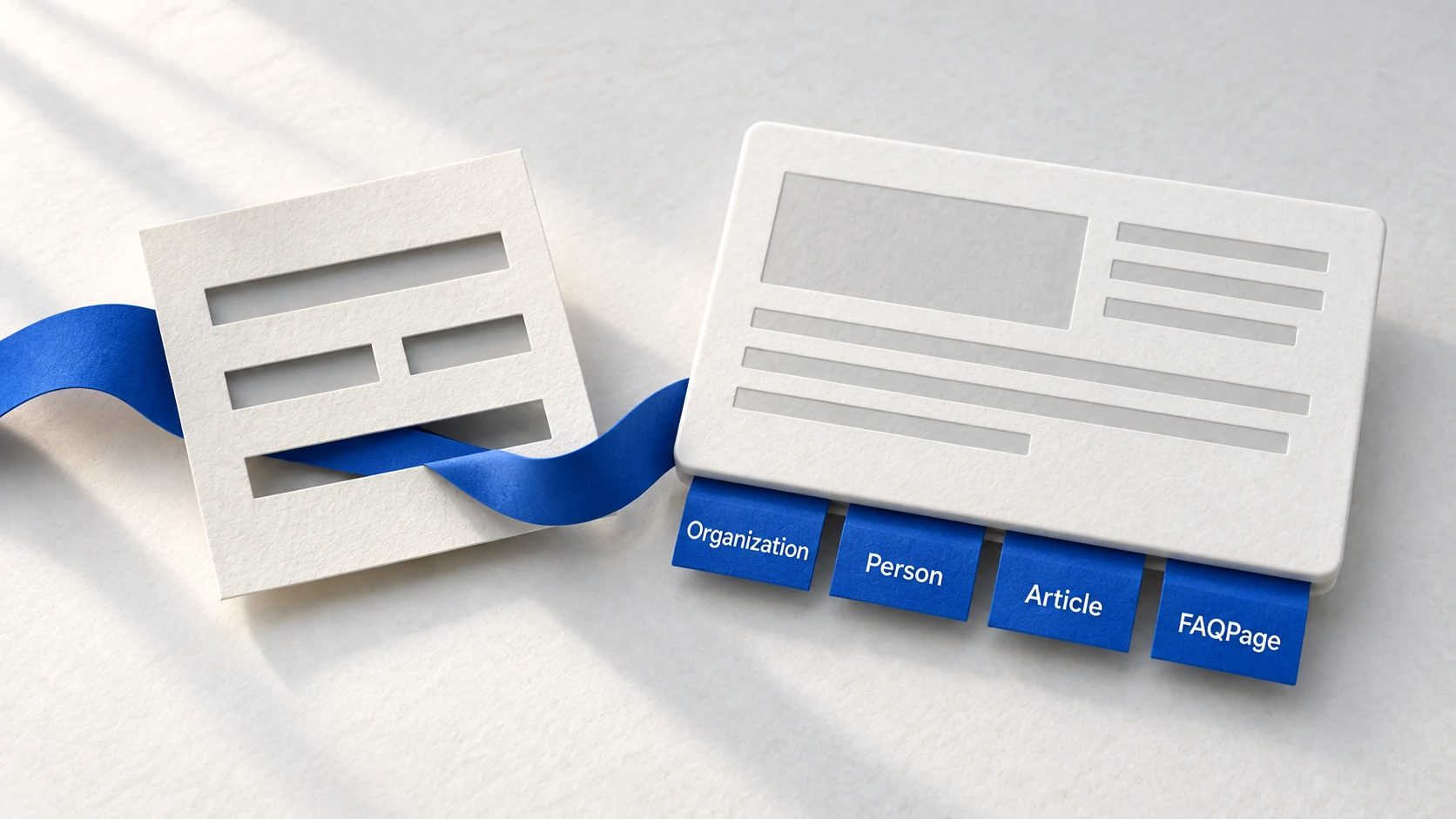 A reusable paper stencil aligns structured fields over a webpage tile.