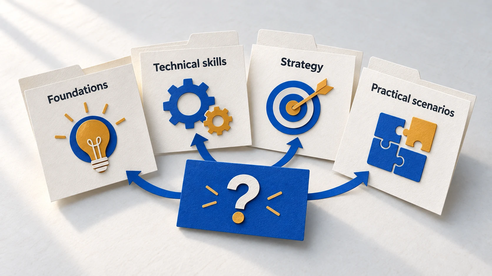 Four preparation areas for a GEO job interview.