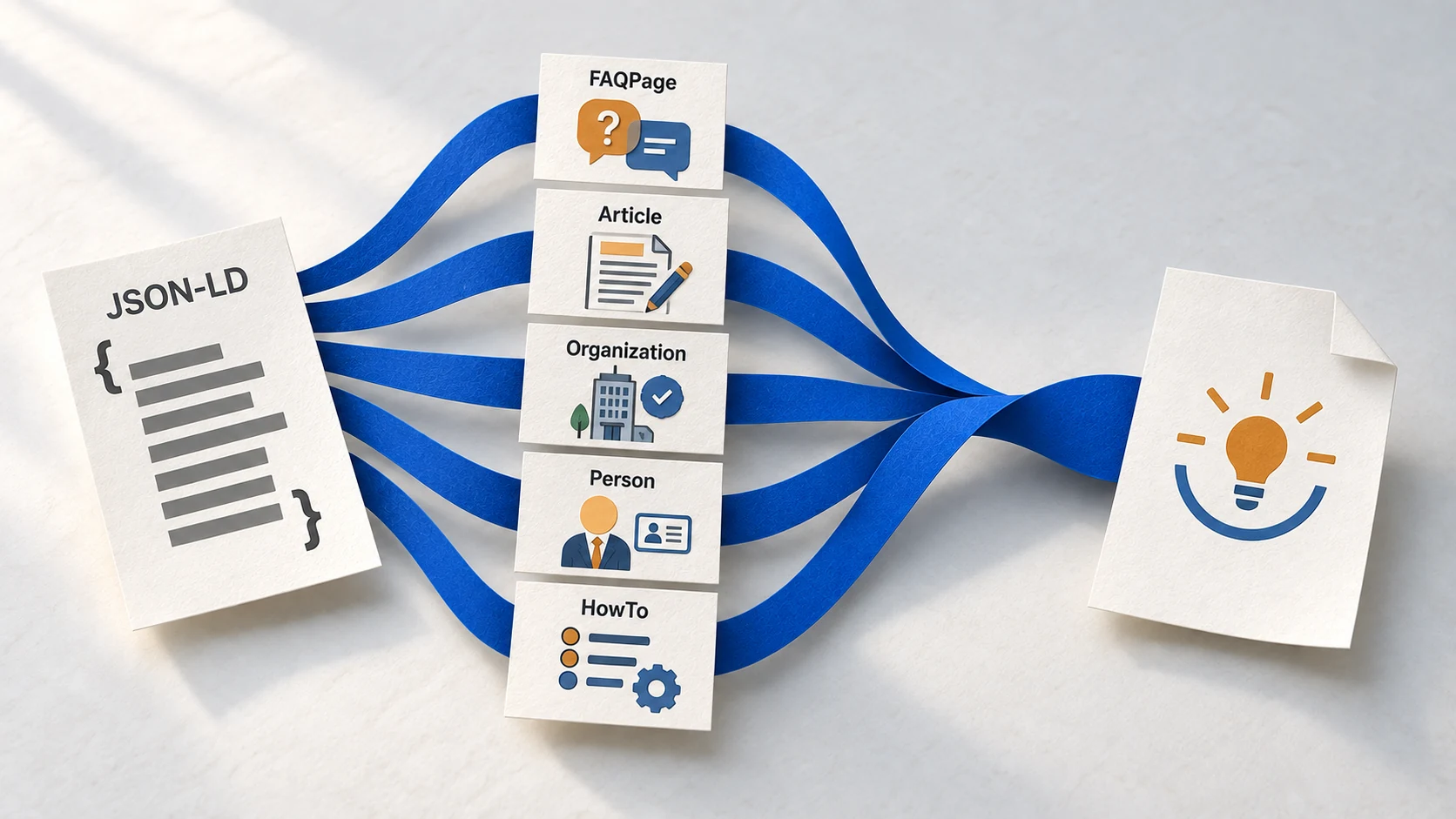 Structured data types used to describe content and entities.