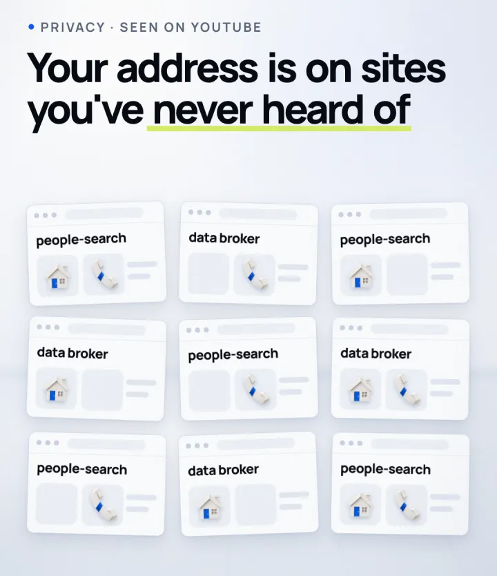 People-search sites can list your address and phone number.