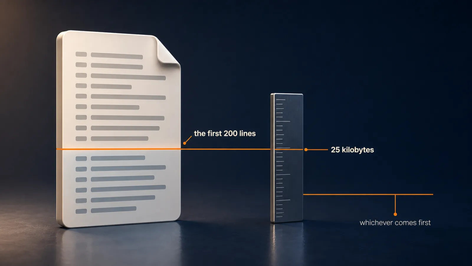 Claude loads the first 200 lines of its memory or 25 kilobytes, whichever comes first, and anything past that never loads.