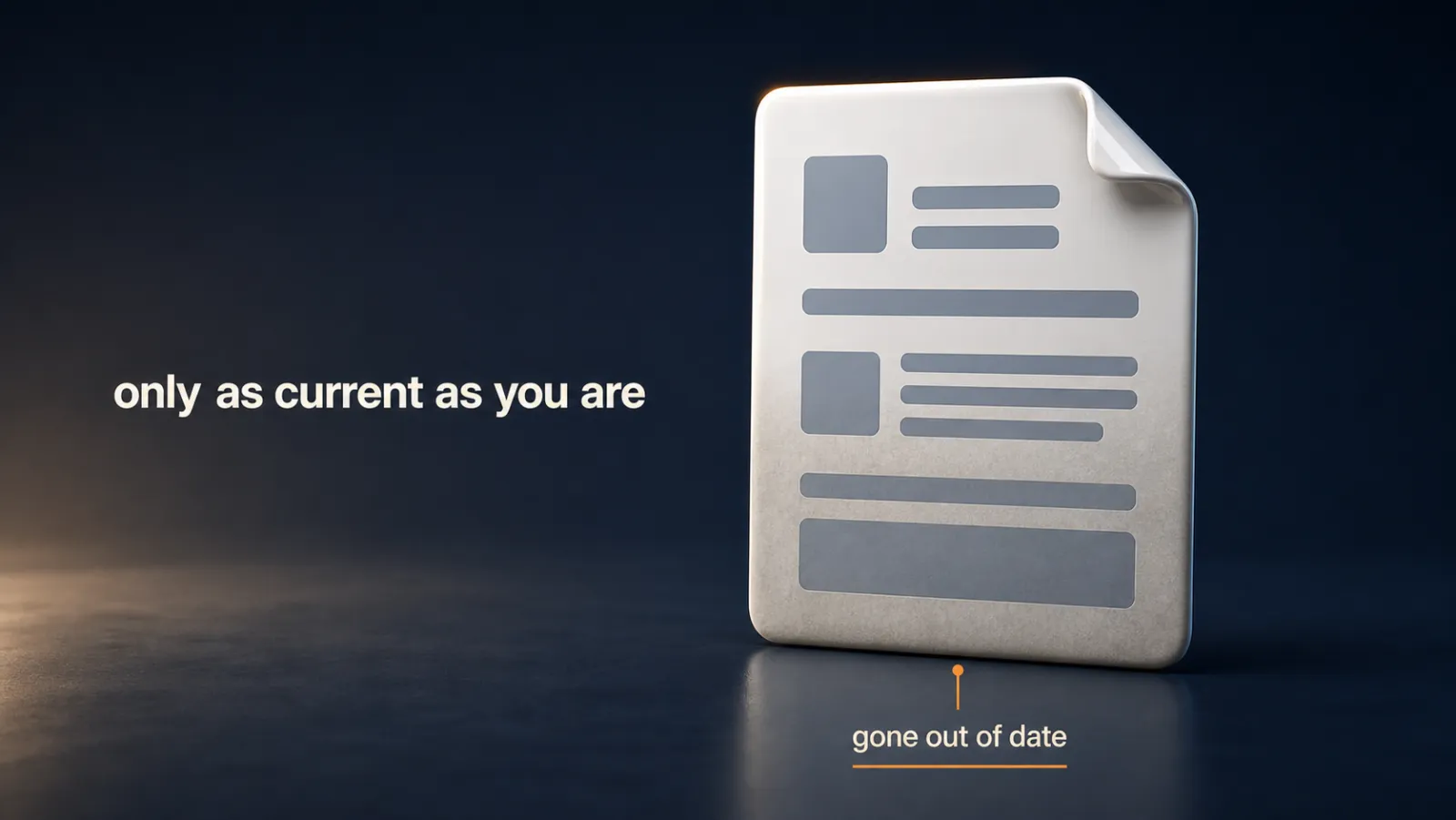 The file is only as current as you are, and the day you correct Claude on something it should know, it has gone out of date.